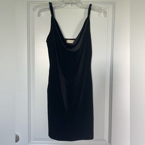 black velvet mini dress